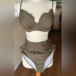 Army Green Two-Piece Bikini